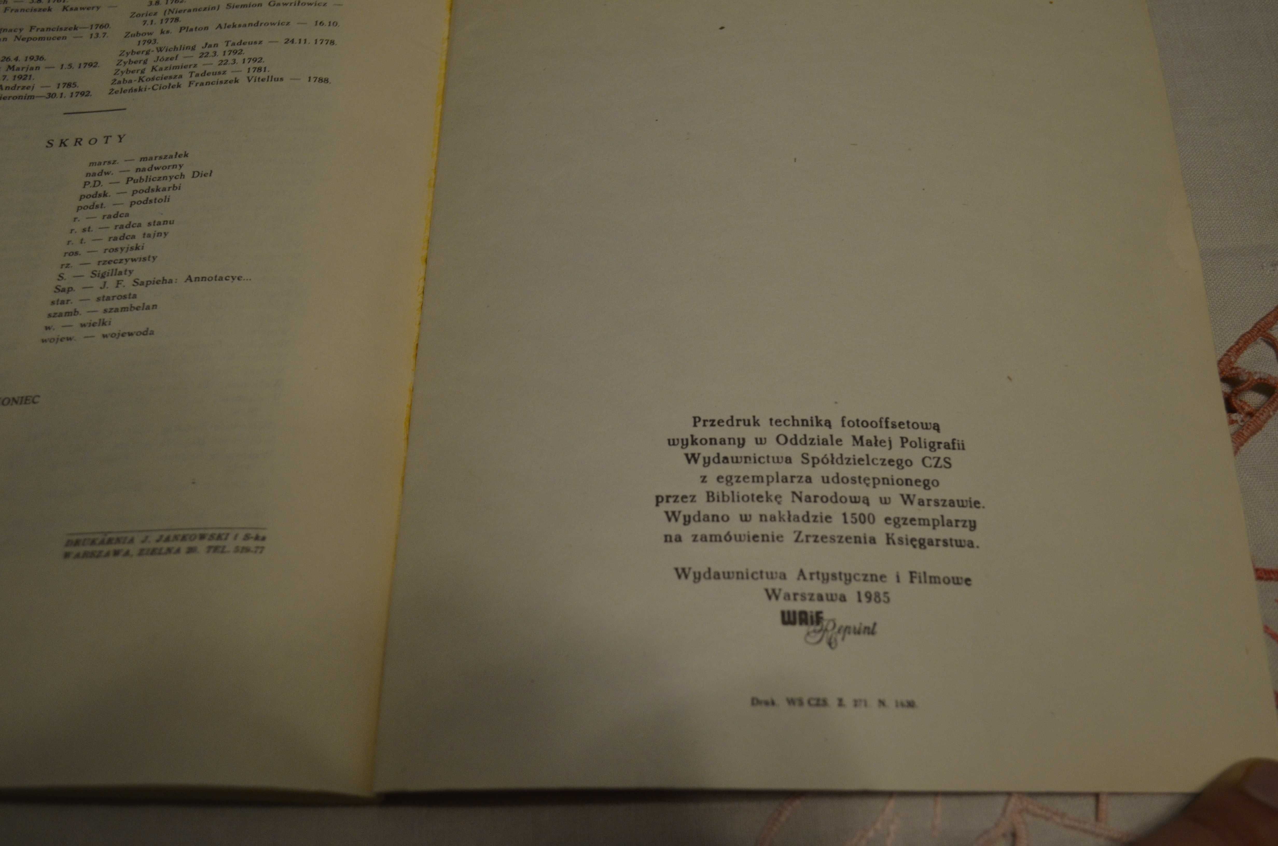 Order Orła Białego, reprint z 1939 r. Stanisław Łoza