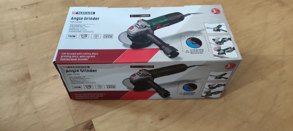 PARKSIDE® Szlifierka kątowa PWS 115 B2, 750 W