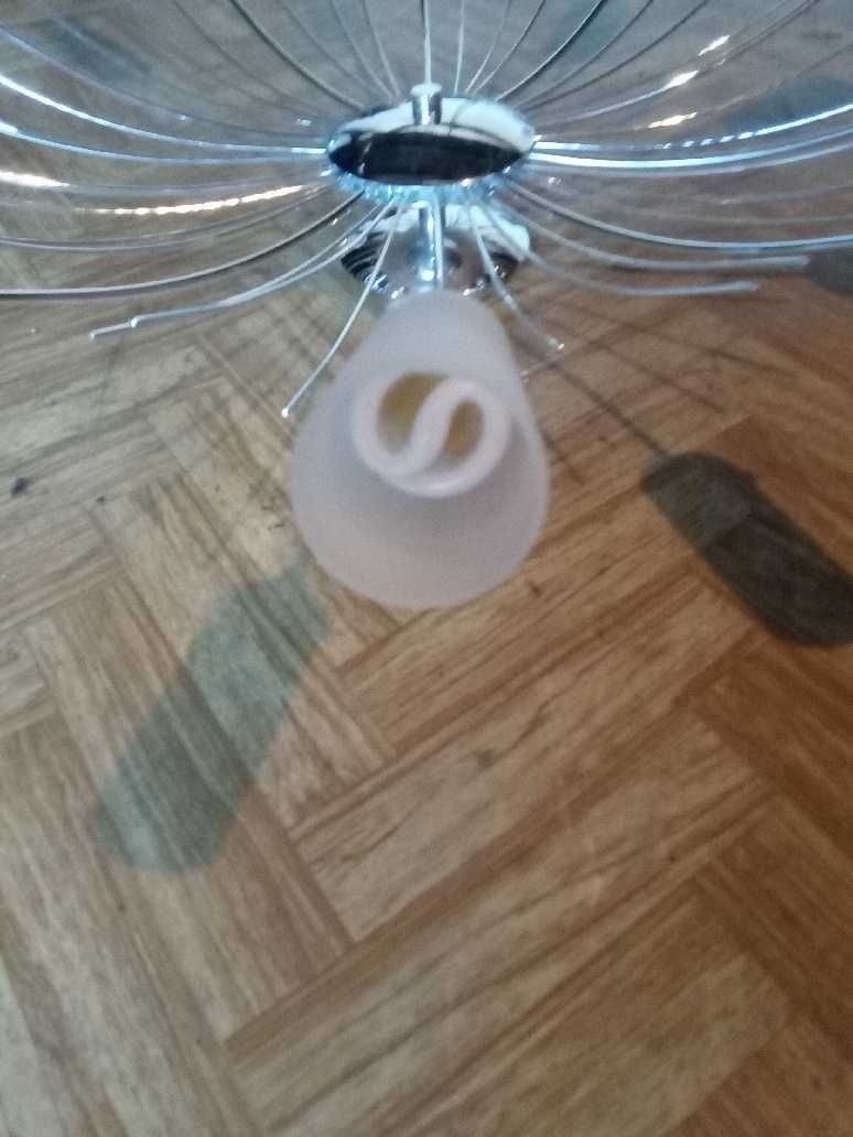 Lampa wisząca, duży żyrandol, 10 lamp.