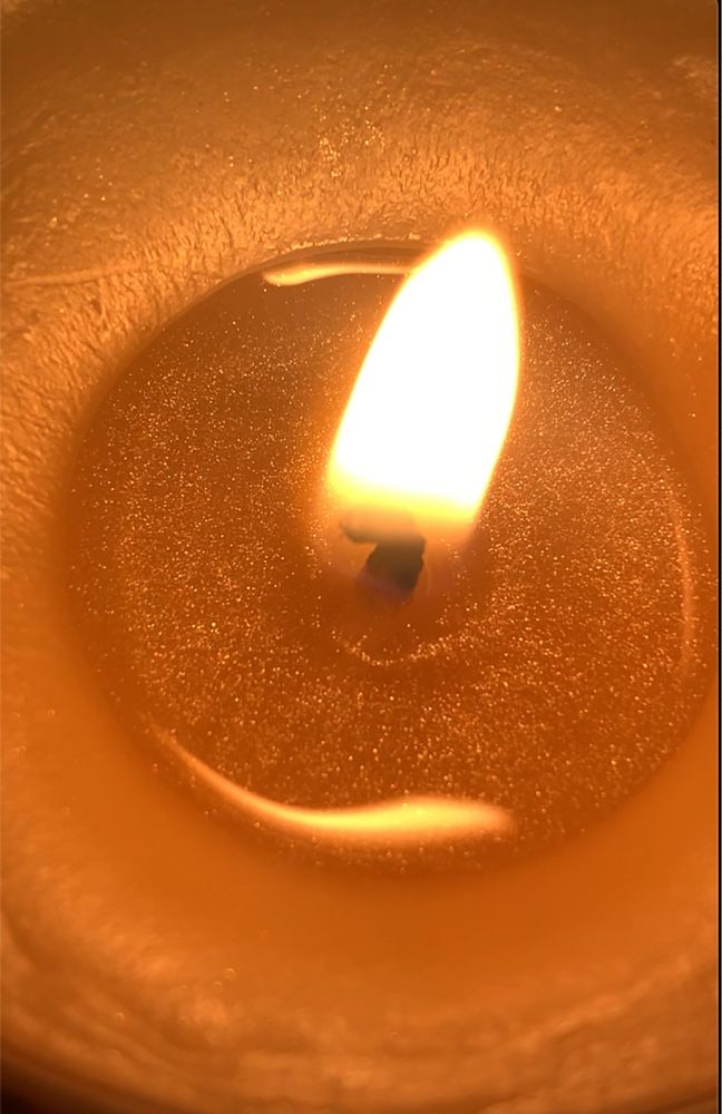 Vela aromatica de flor brilhante