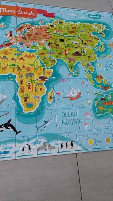 Puzzle CzuCzu 168 szt. CzuCzu Puzzle Mapa świata 168