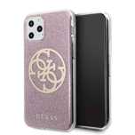 Etui Guess do iPhone 11 Pro 4G Circle Glitter Pink