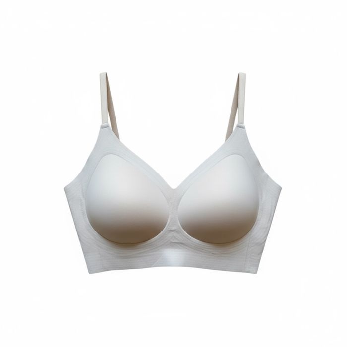 Biustonosz stanik bezszwowy beżowy S nowy