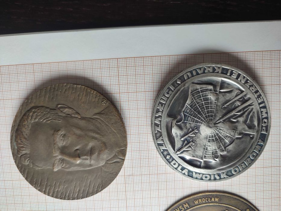 Odznaki, odznaczenia, medale, PRL, 6 medali brąz