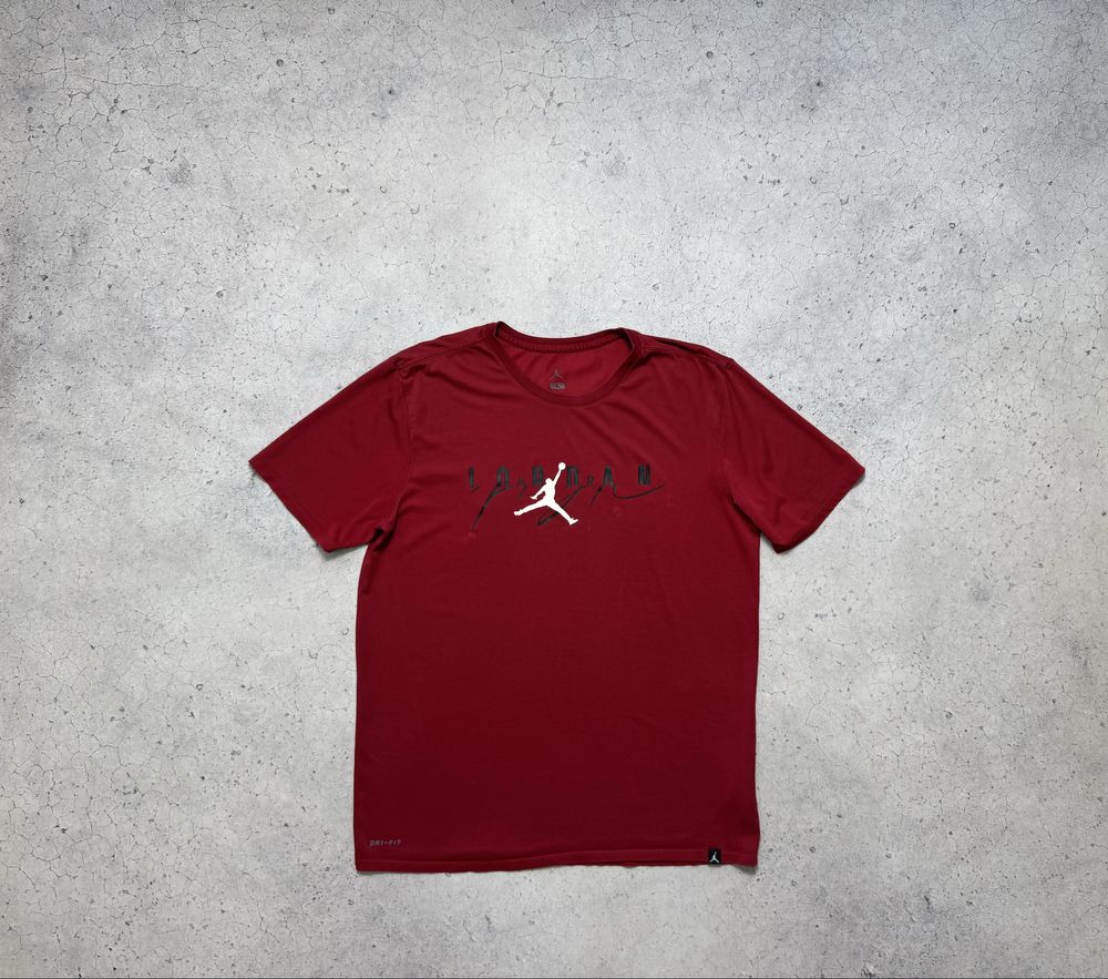 Мужская Футболка Nike Air Jordan Оригинал Идеал Размер M-L Big Swoosh