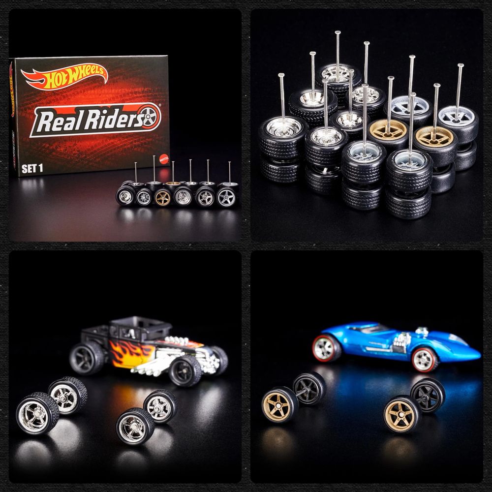 Гумові колеса Hot Wheels RLC Exclusive Real Riders Wheels Pack