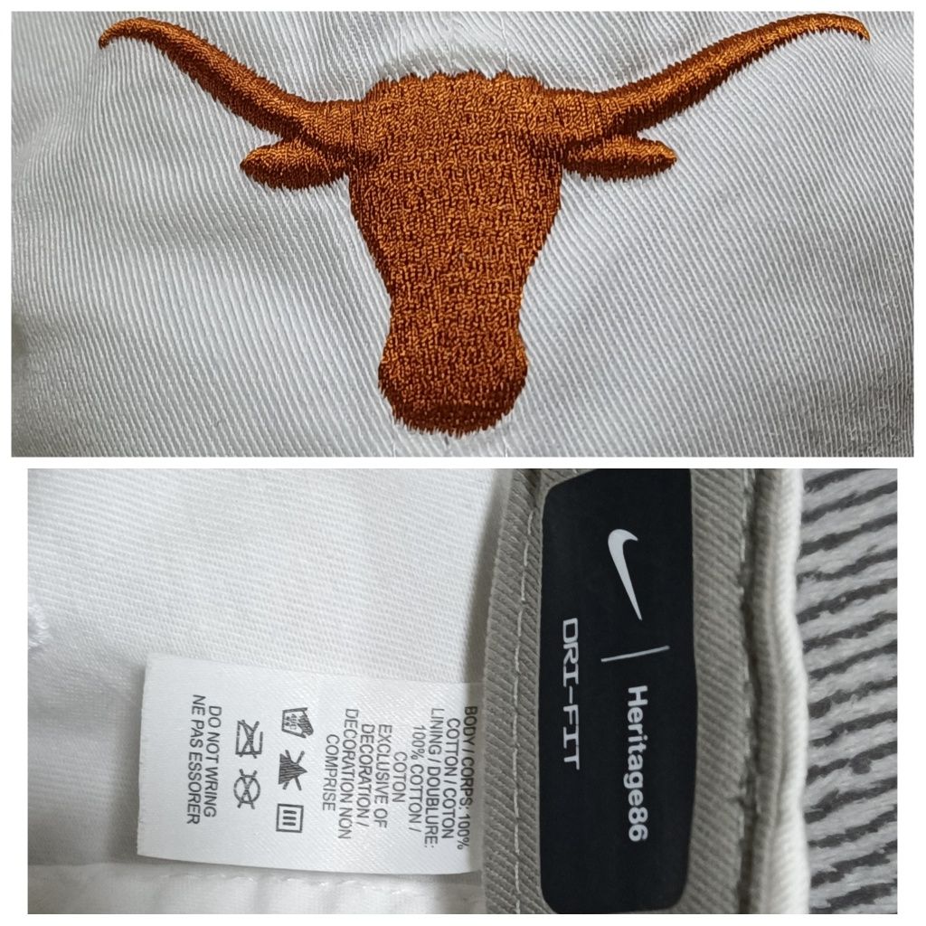 Бейсболка, кепка Nike Texas Longhorns Dri-fit ОРИГІНАЛ (безкаркасна)