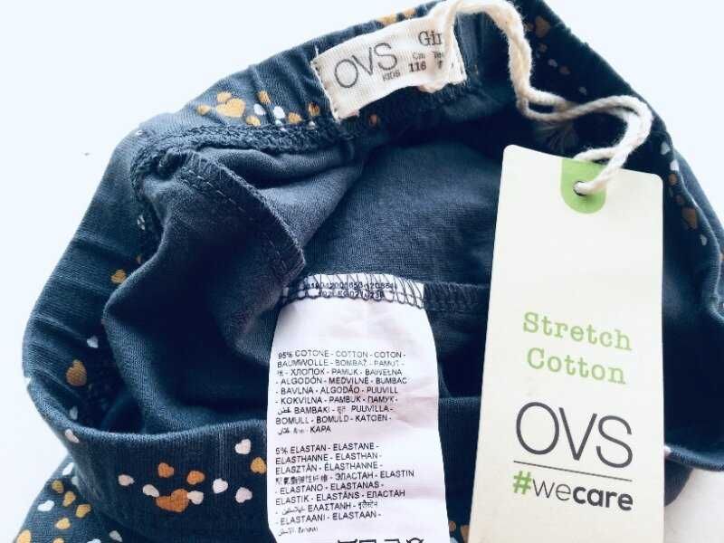 5-6 рок. 116 зріст OVS Італія Легінси, натуральні лосини для дівчинки