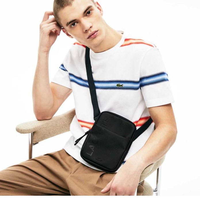 ОРИГІНАЛ! Сумка Lacoste S Flat Crossover Bag Black лакост | NH3136PO