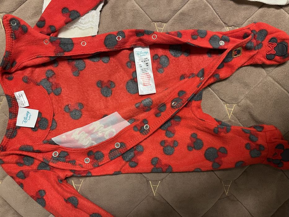 Теплі чоловічки для немовляти 0–2міс, флісовий і велюровий