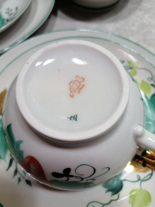 Serwis do herbaty,, Truskawki"porcelana Lomonosow ZSRR