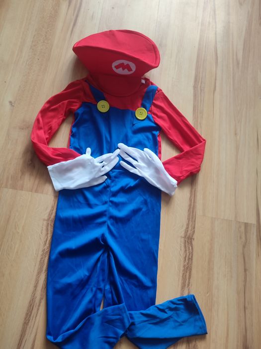 Strój Mario Bros dla 3-4 latka 104-110