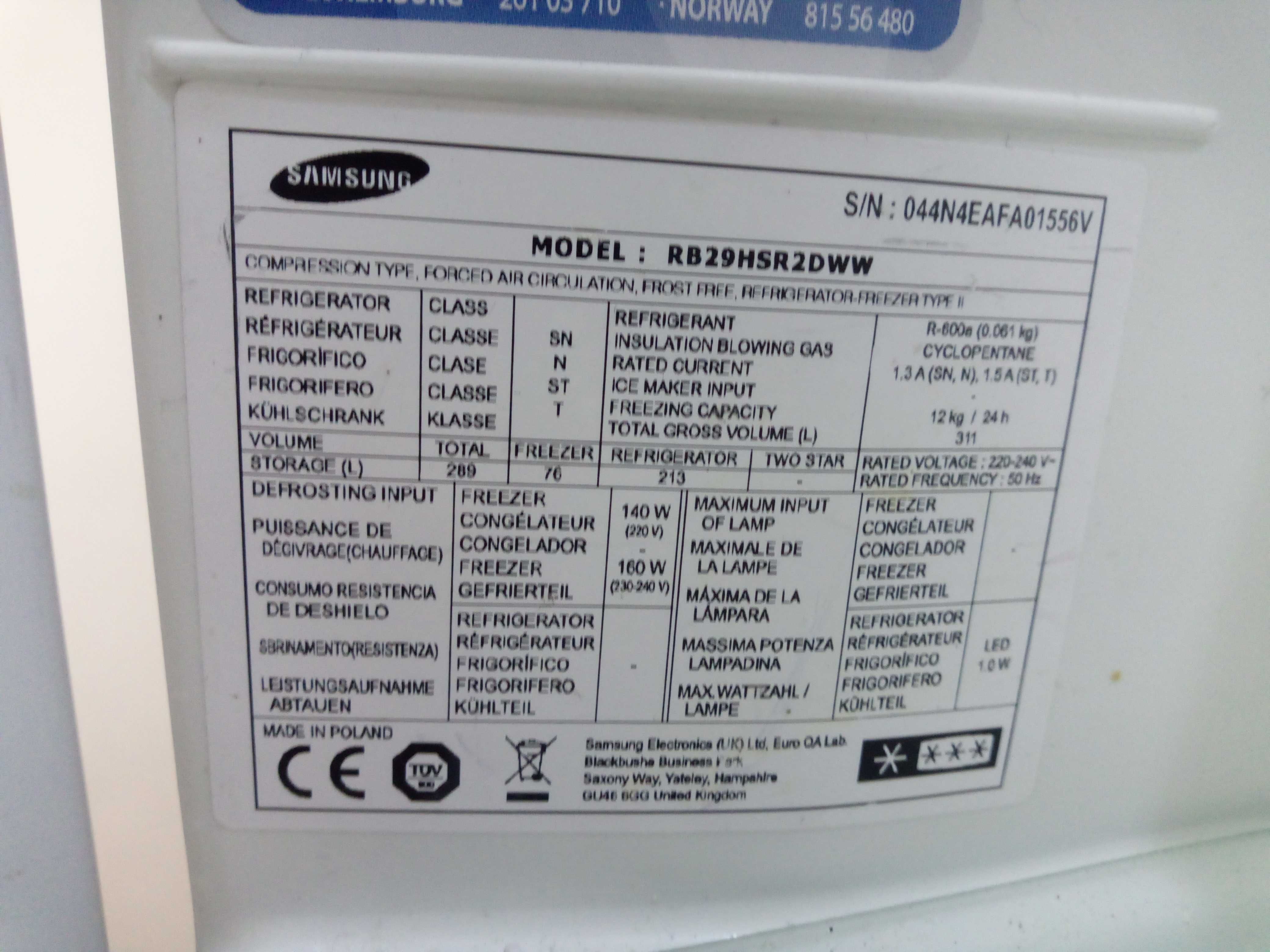 agregat kompresor MSV488A-L1R do samsung