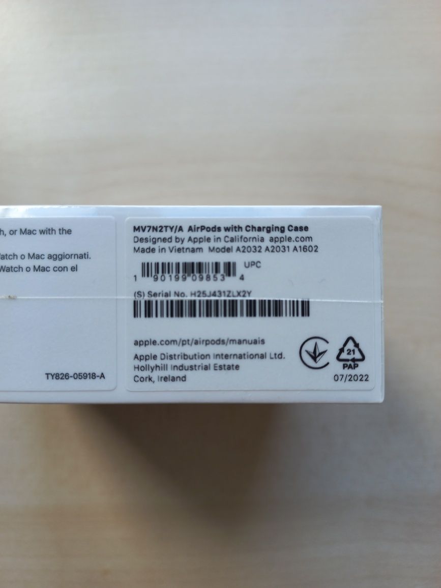 APPLE AirPods 2019 (In Ear - Microfone - Branco)