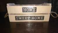 Ящик деревянный для декора HOME SWEET HOME