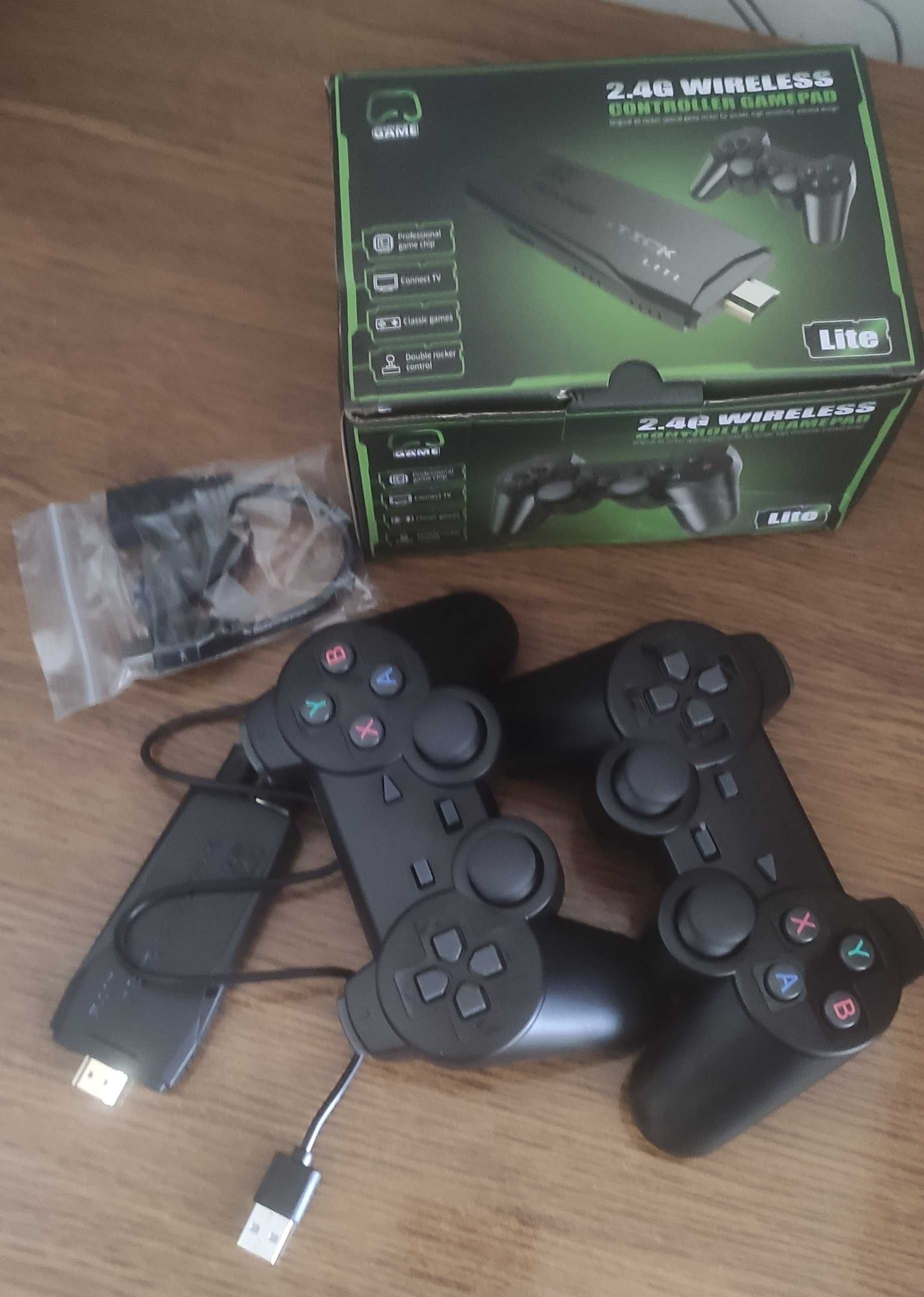 Ігрова приставка m8 mini game stick 4k hdmi та 2 бездротові джойстики