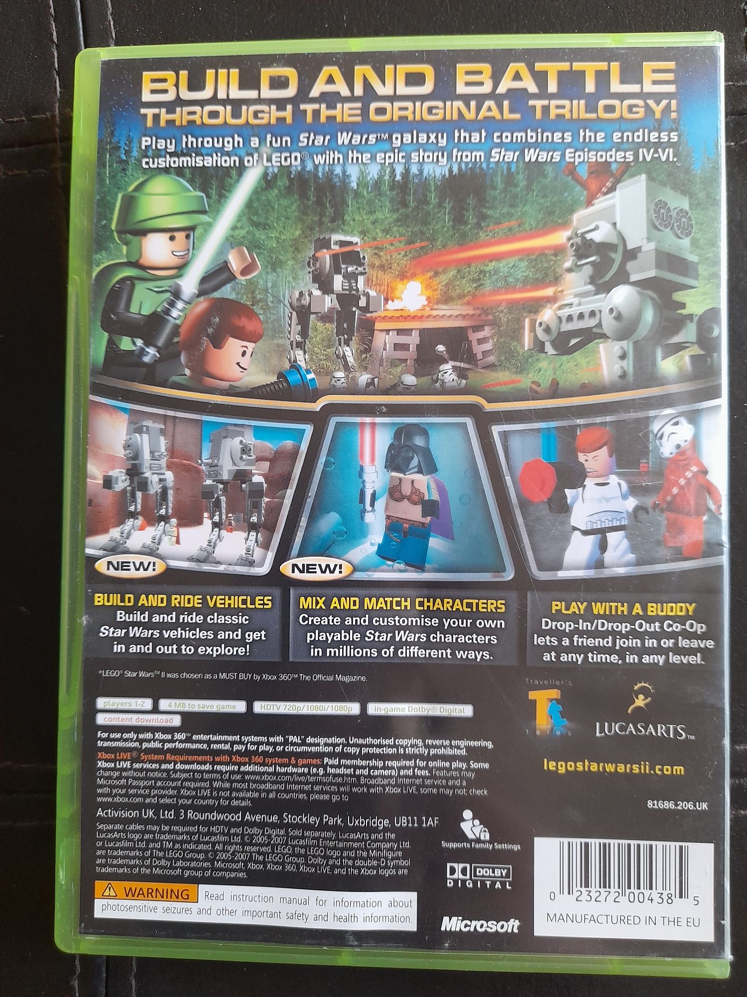 Lego Star Wars 2 the Original Trilogy xbox 360 Gwiezdne Wojny