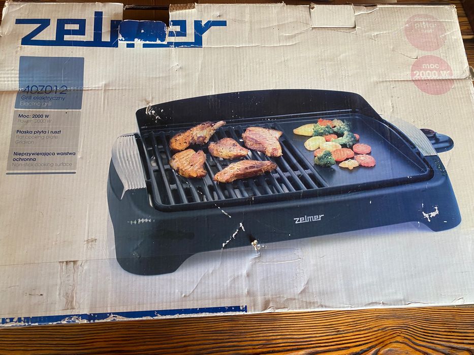 Електричний гриль новий, мангал, барбекю Zelmer 40Z012