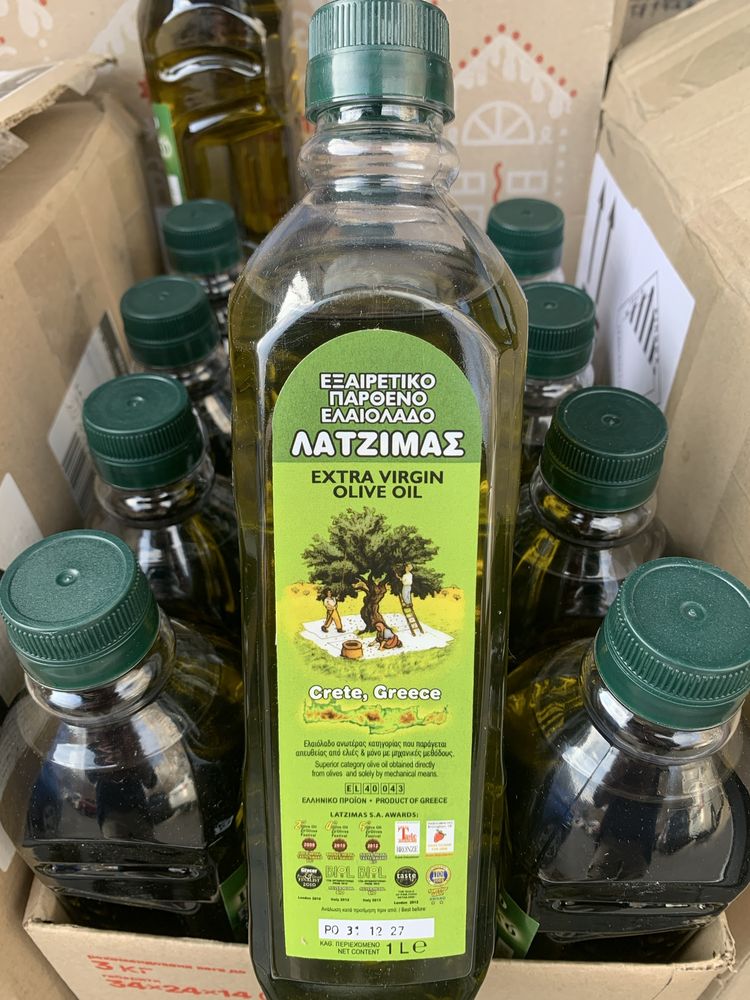 5,85€ 1 л/ Оливкова олія Кріт, Греція / Греческое оливковое масло опт.