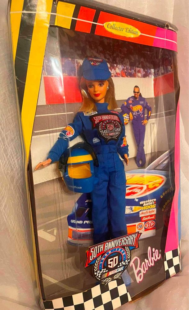 Lalka Barbie z 1998 Mattel Nascar wyścigi rajdowe
