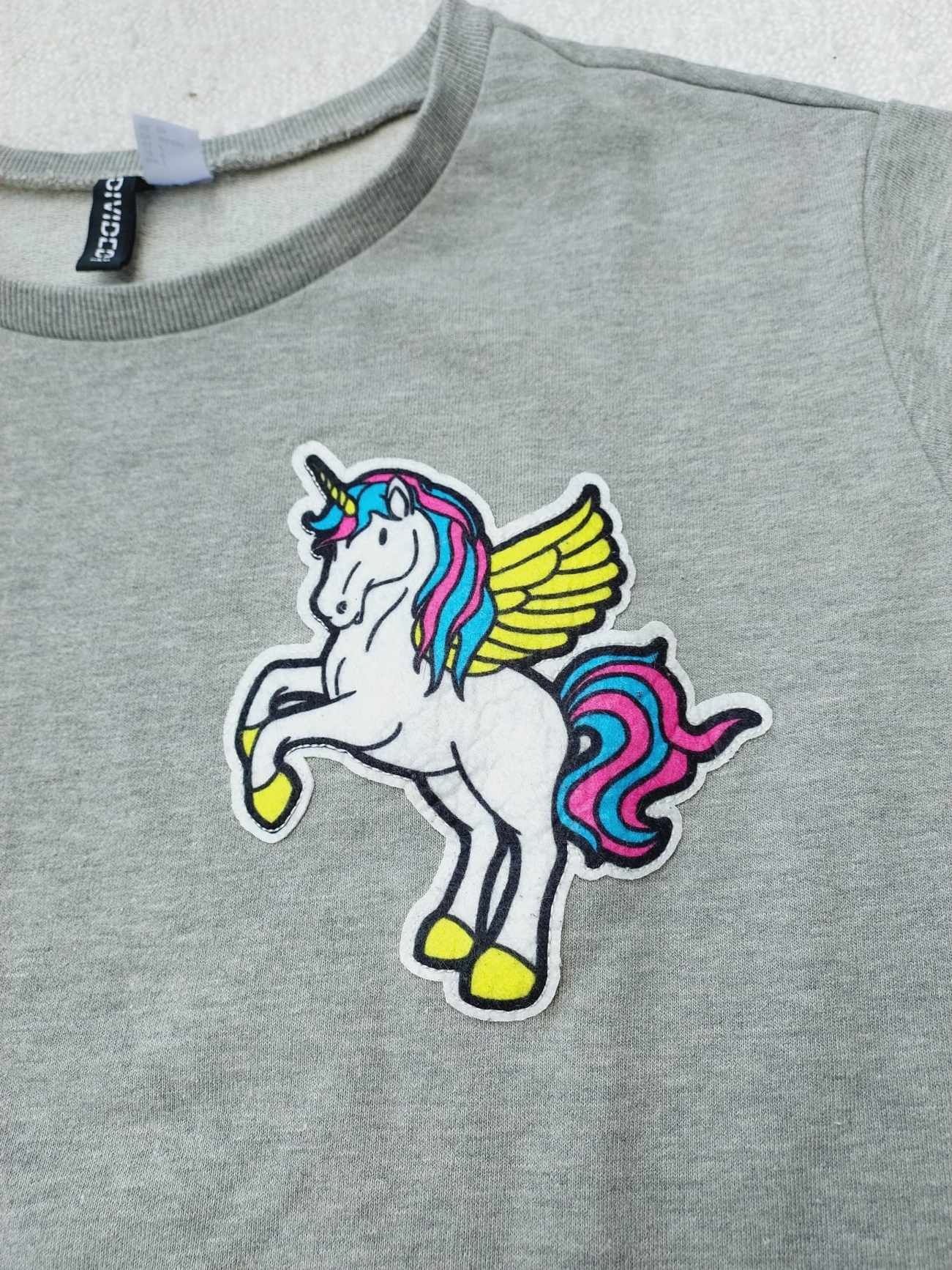 Bluza szara h&m jednorożec S 36