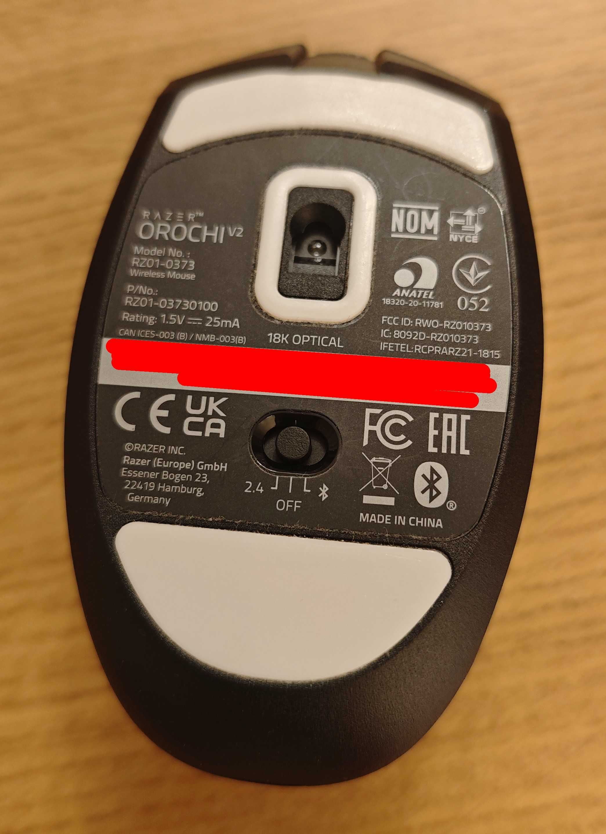 PRAWIE NOWA - Mysz Myszka Razer Orochi V2 Gaming 18000 dpi BT 2.4 GHz
