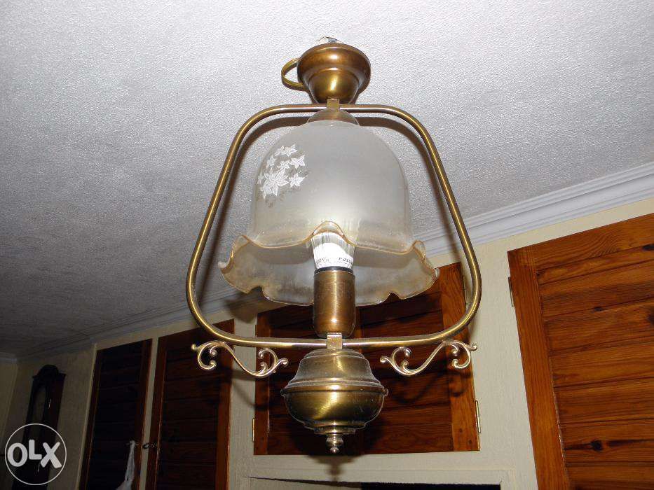 lampa żyrandol mosiężny