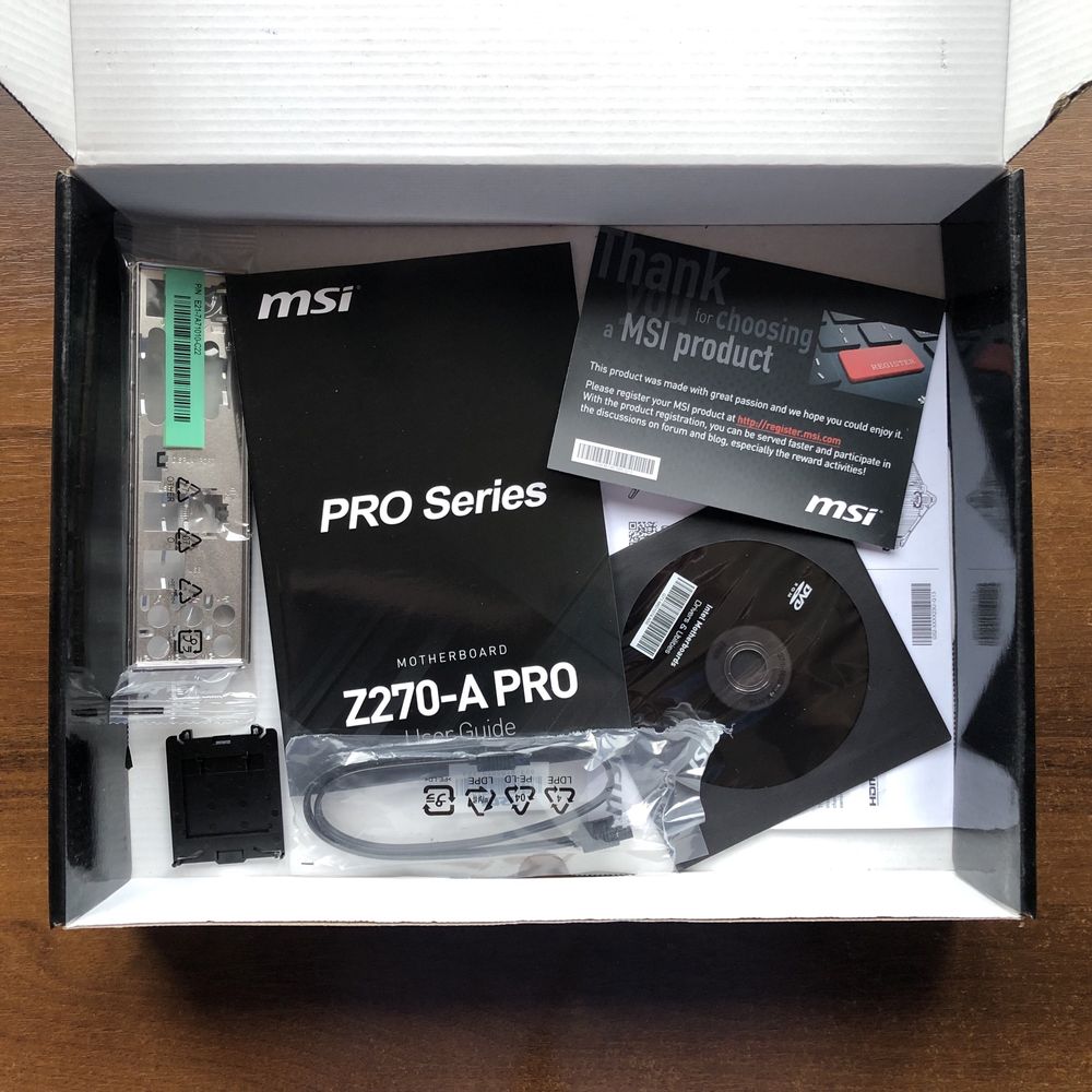 Материнська плата MSI Z270-A Pro, процесор у подарунок