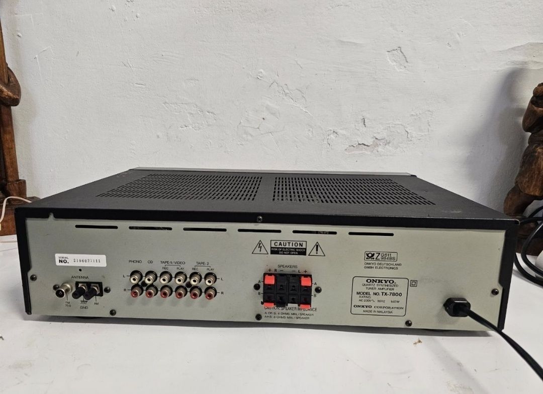 Stereo Amplituner Onkyo TX-7800, 2 x 50 W, Malaysia