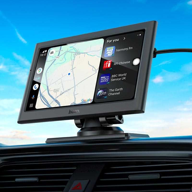 Монитор для авто HOCO HU2 7", 1024*600, Car Play, Android Auto