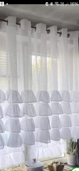 Firanka gotowa na przelotkach 400×135