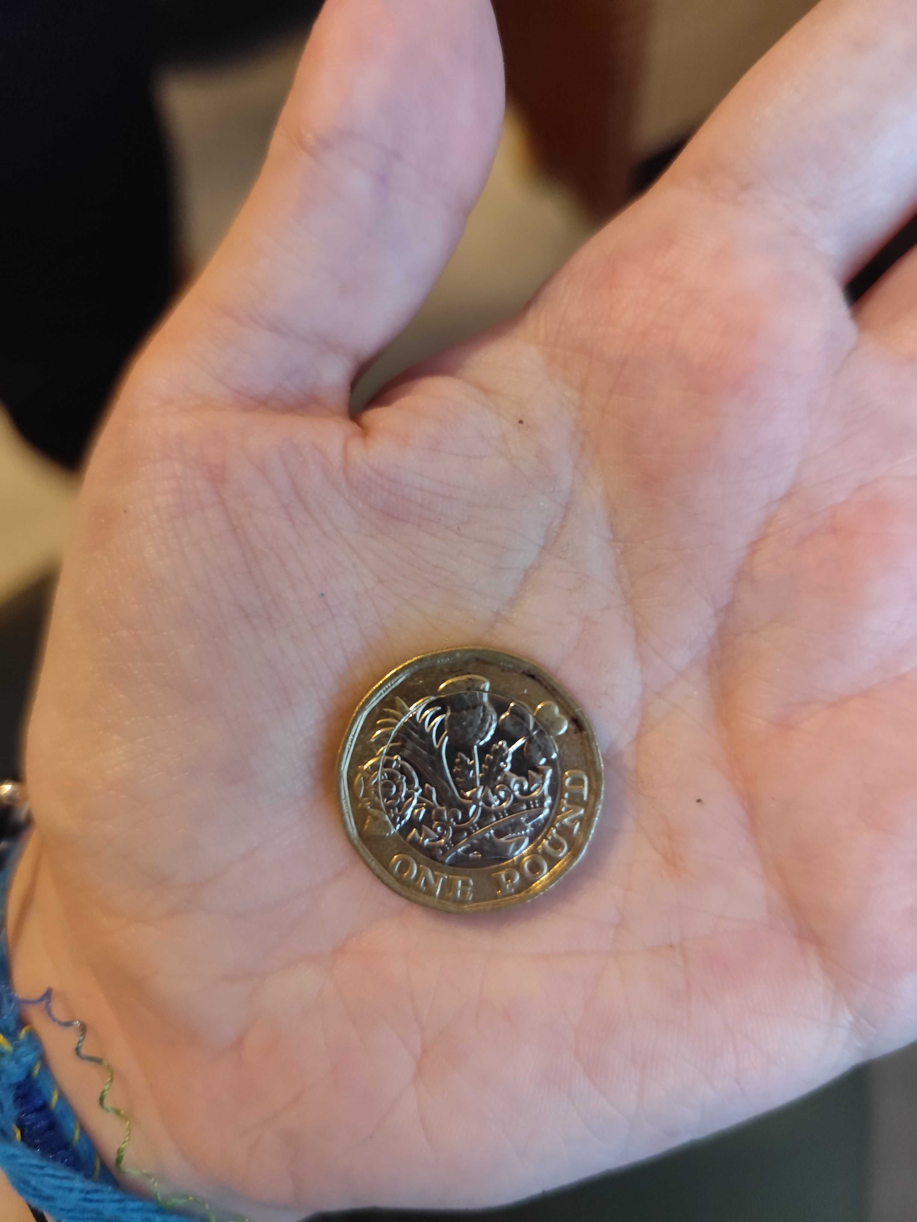 Moeda One Pound Elisabeth II