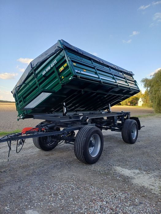 Przyczepa wywrotka 6 ton hw 60.11 hl 60 thk d55 po odbudowie 9 ton