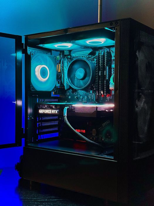 !OKAZJA! RTX 3060 TI RYZEN 5 ARGB SSD komputer gier cs lol fortnite