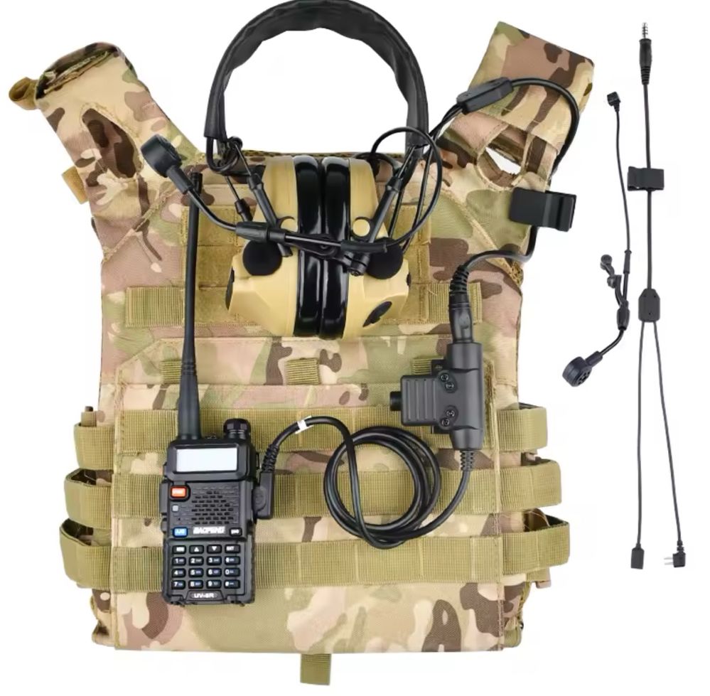 Мікрофон та Y-кабель для навушників Peltor Comtac XP, XPI, III, V