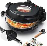 Piec do pizzy eleltryczny 1200 W OGNIOODPORNA PŁYTA KESSER (081)