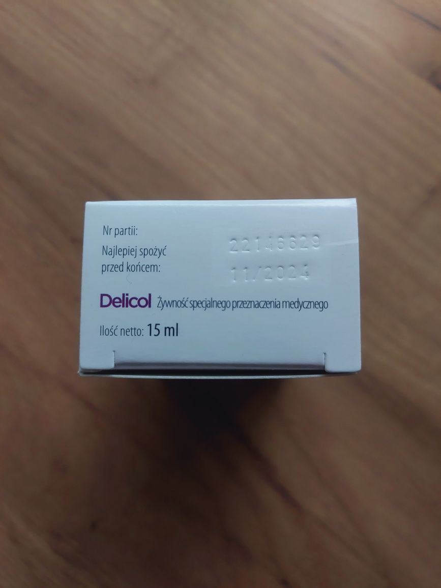 DELICOL 15ml na kolkę niemowlęcą. Enzym laktaza. Krople dla niemowląt