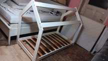 Łóżko dziecięce ikea domek z materacem 160x80