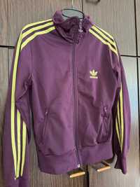 Bluza sportowa 38 Adidas uniseks na zamek fioletowa