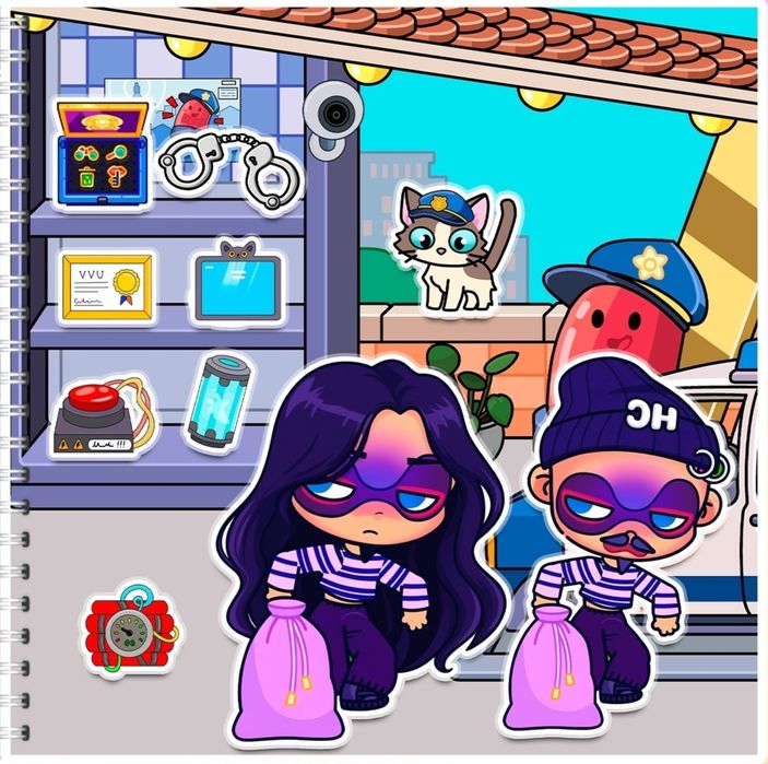 Аватар "Пожежна частина та Поліція" альбом на липучках.