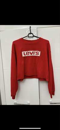 levis xs czerwona damska koszulka bluzka top czerwony