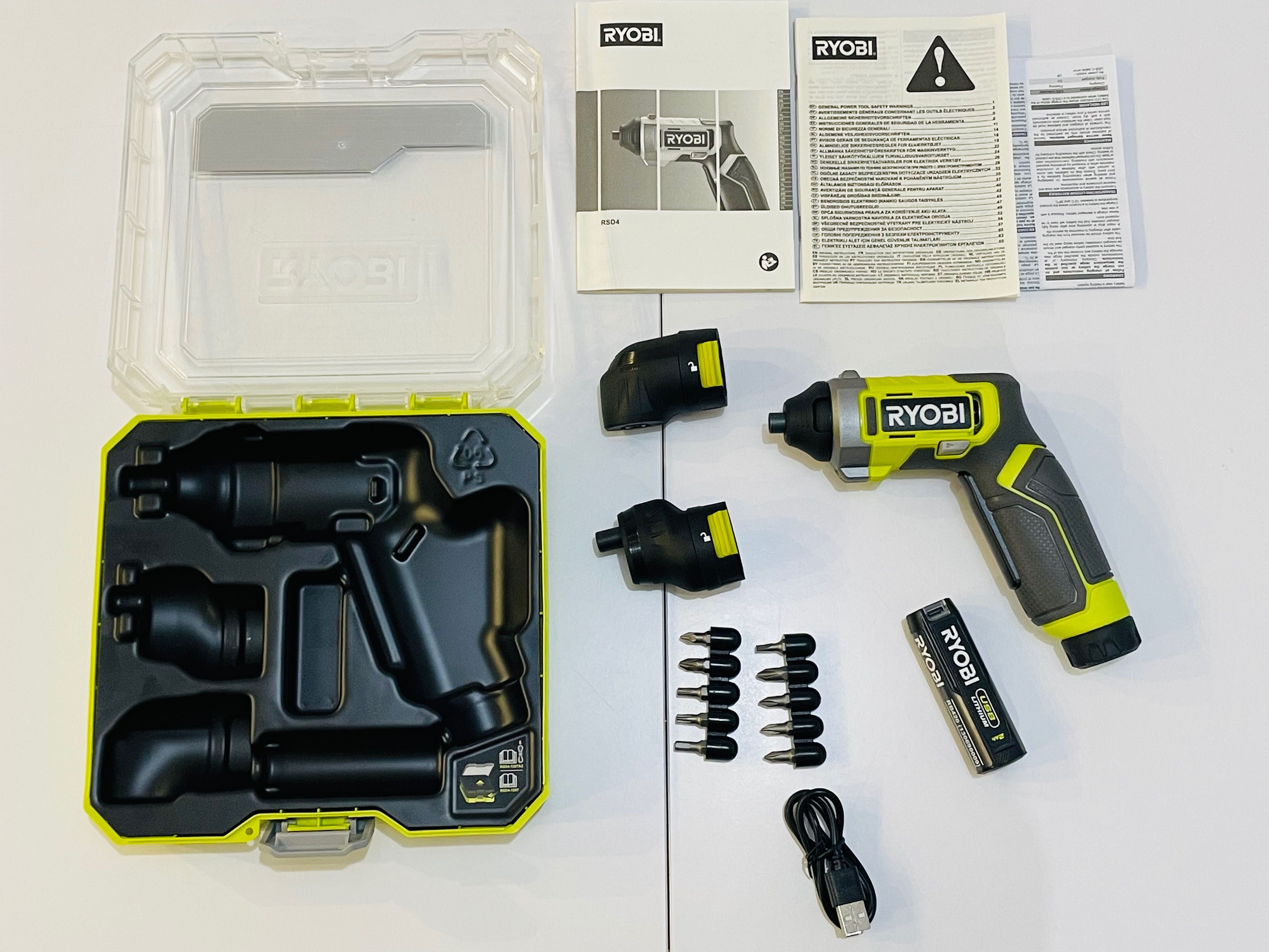 Nowy Zestaw Mini Wkrętarka Ryobi 4V USB RSD4-120TA2