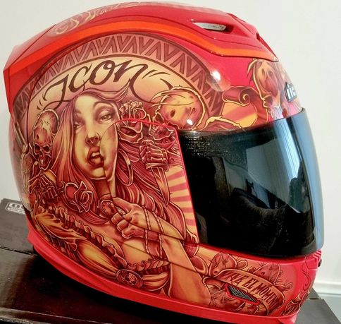 Kask motocyklowy ICON Ducati Panigale Monster KTM Honda Repsol Bmw