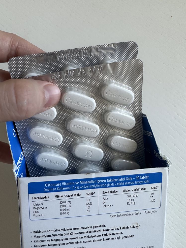 Витамины Osteocare Original кальций, магний, цинк, 90 таблеток