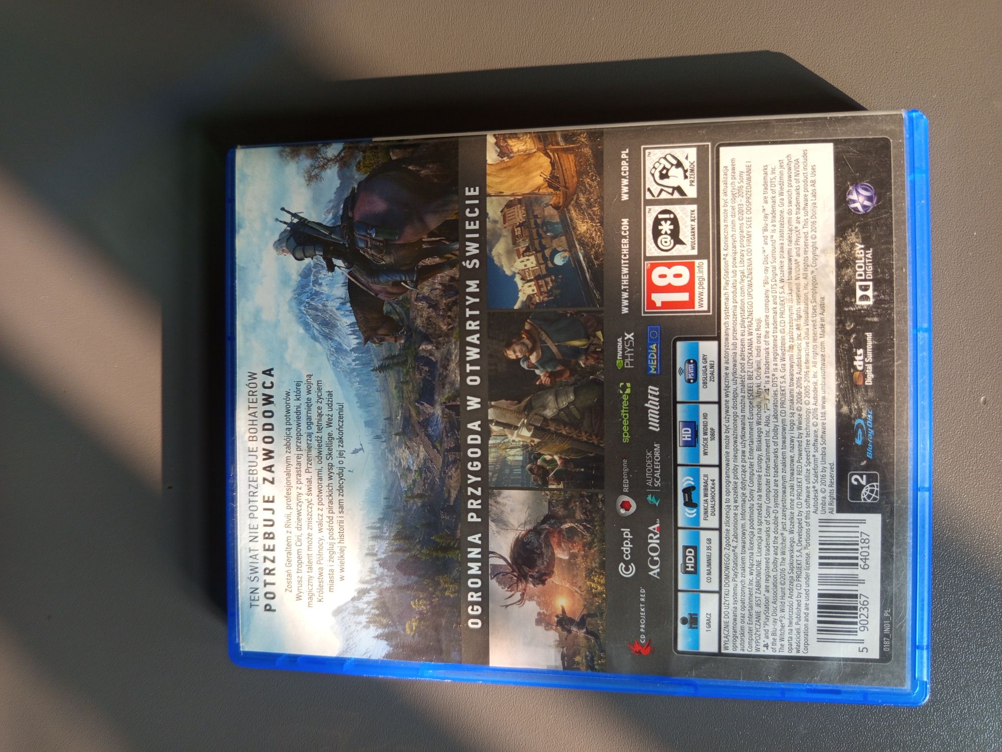 Sprzedam grę wiedźmin ps4