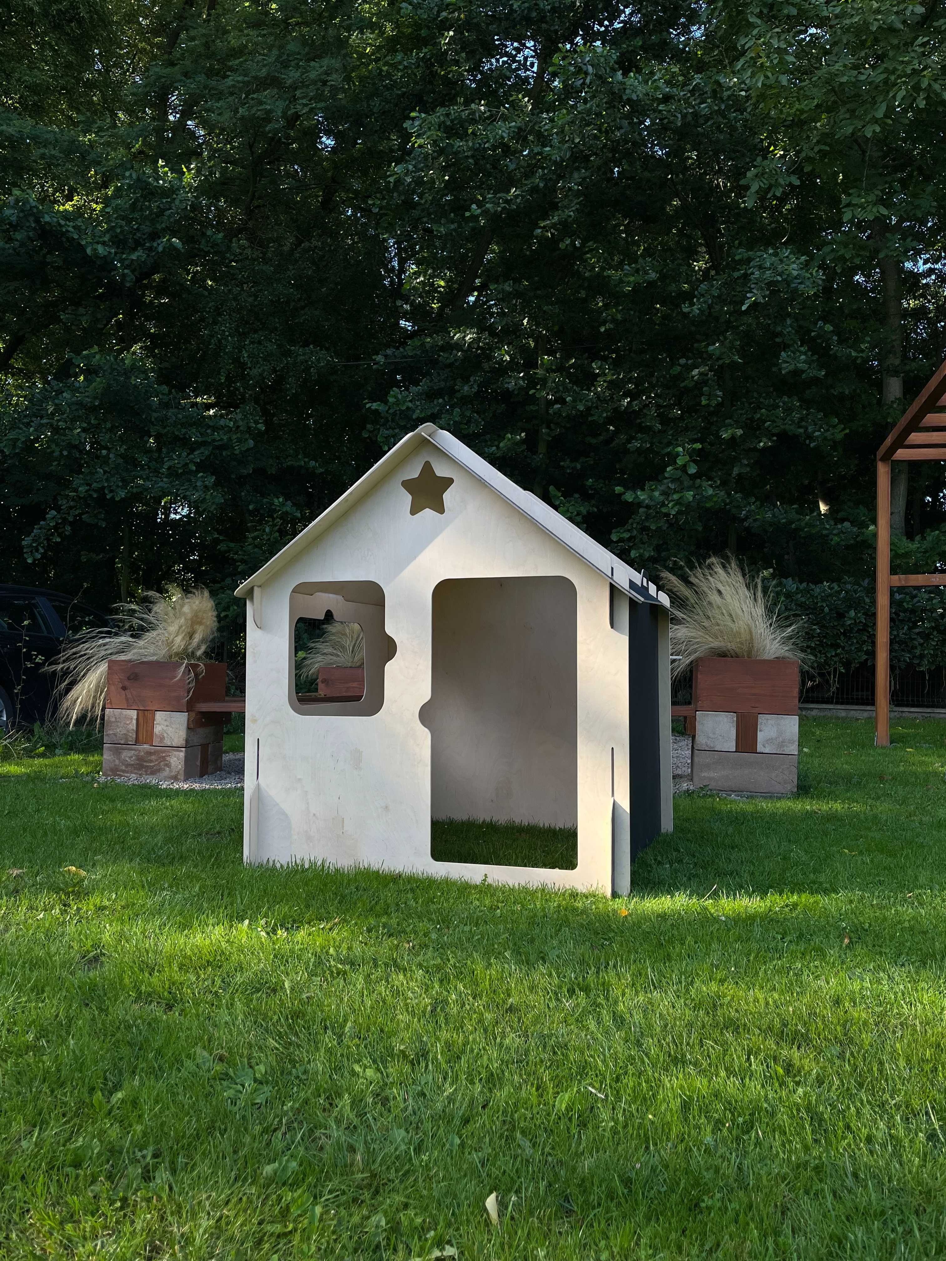 Domek Ogrodowy dla dzieci, lekki ze sklejki z tablicowymi ścianami ECO