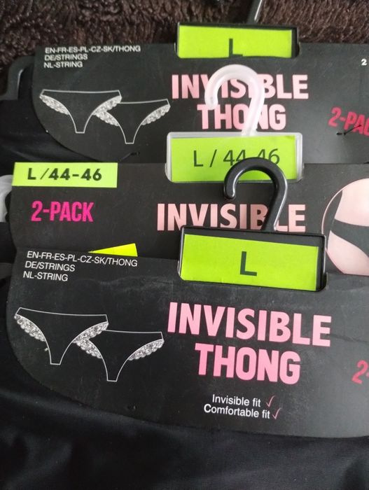 Stringi invisible thong damskie L
