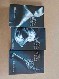 książki w języku angielskim -  Fifty Shades of Grey - 3 części
