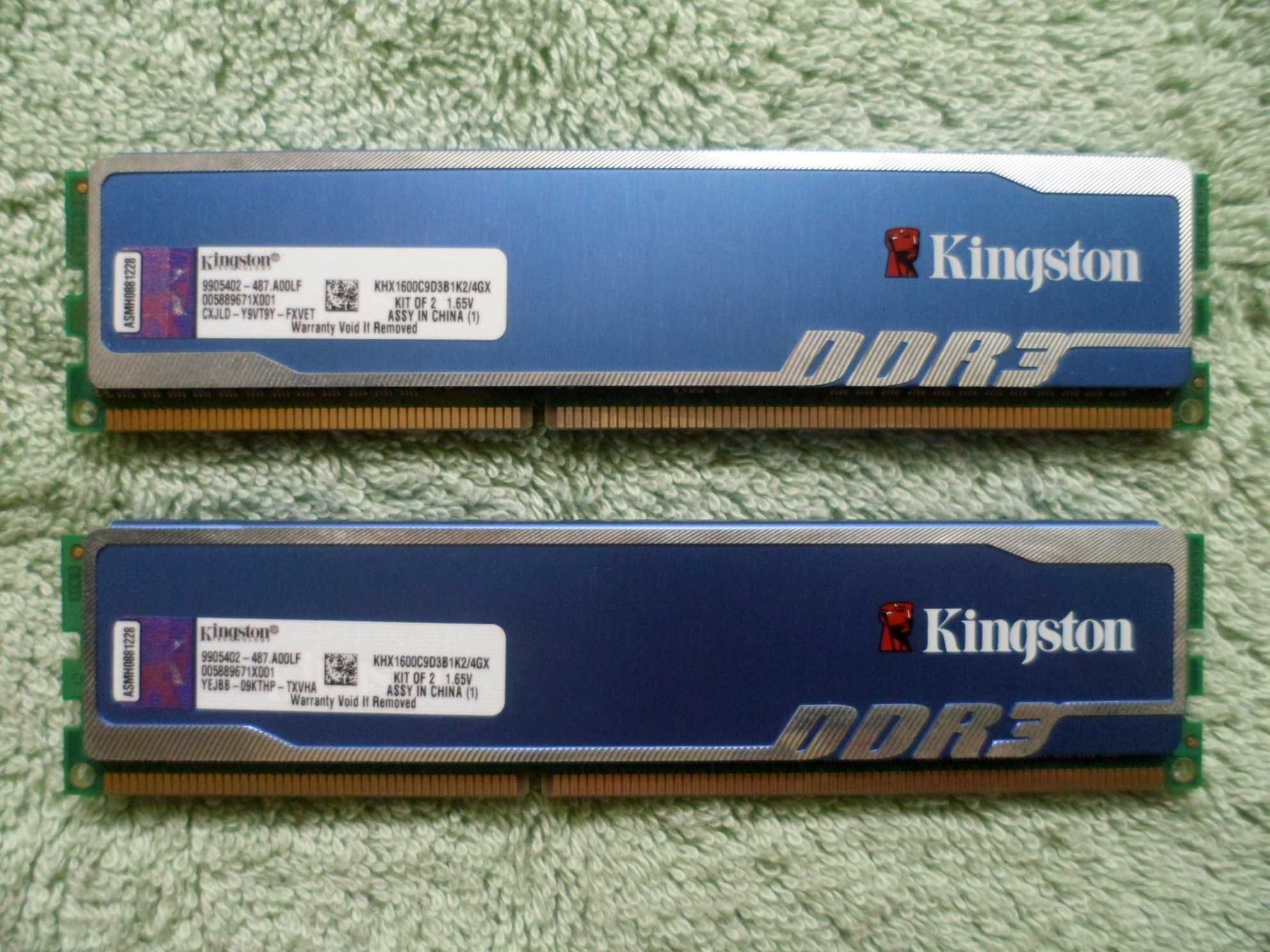 Оперативна пам`ять  DDR3   Kingston HyperX Blu  4Gb  (2x2Gb)  1600 MHz