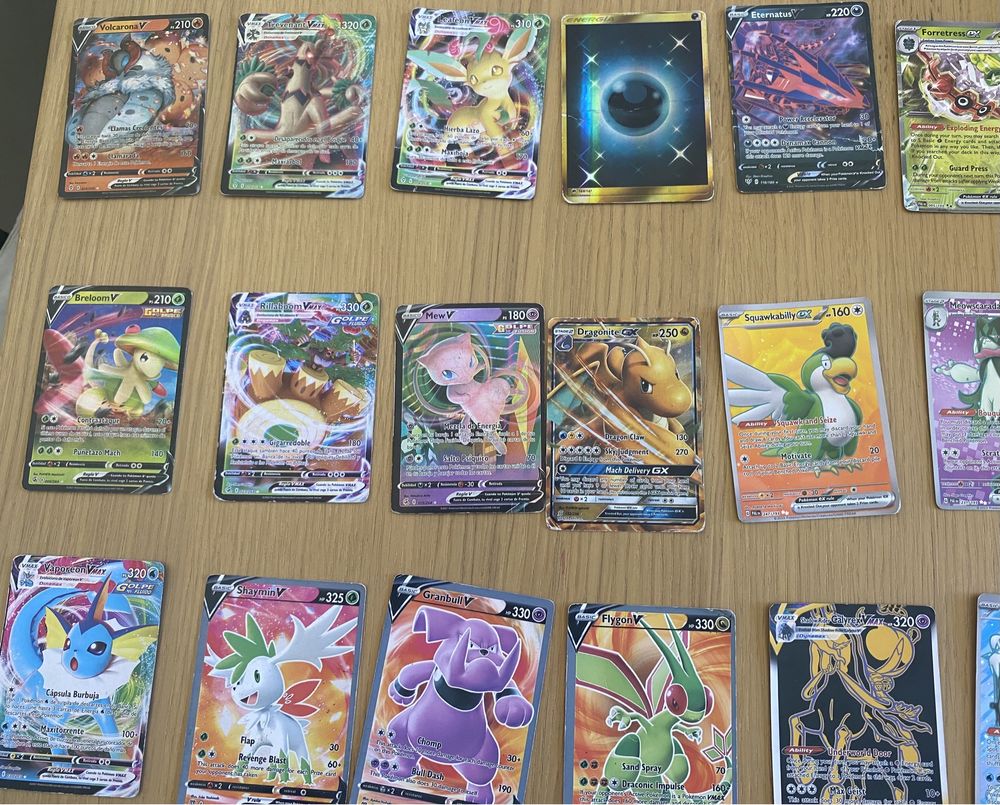 Cartas pokemon raras - conjunto de 50